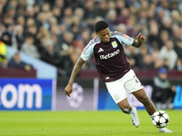 Leon Bailey right winger of Aston Villa and Jamaica during the UEFA Champions League 2024/25 League Phase MD2 match between Aston Villa FC a...