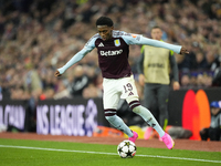 Jaden Philogene left winger of Aston Villa and England during the UEFA Champions League 2024/25 League Phase MD2 match between Aston Villa F...