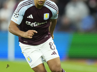 Youri Tielemans central midfield of Aston Villa and Belgium during the UEFA Champions League 2024/25 League Phase MD2 match between Aston Vi...