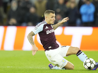 Lucas Digne left-back of Aston Villa and France during the UEFA Champions League 2024/25 League Phase MD2 match between Aston Villa FC and F...