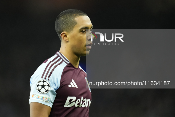 Youri Tielemans central midfield of Aston Villa and Belgium during the UEFA Champions League 2024/25 League Phase MD2 match between Aston Vi...