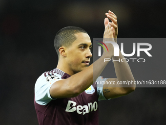 Youri Tielemans central midfield of Aston Villa and Belgium during the UEFA Champions League 2024/25 League Phase MD2 match between Aston Vi...