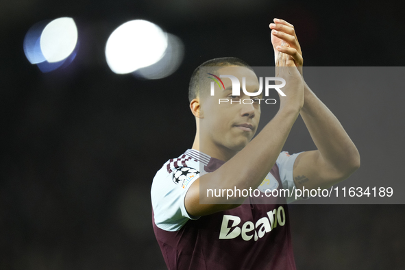 Youri Tielemans central midfield of Aston Villa and Belgium during the UEFA Champions League 2024/25 League Phase MD2 match between Aston Vi...