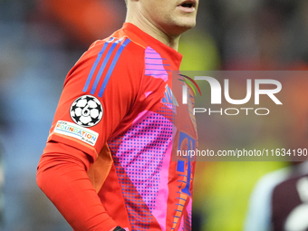 Manuel Neuer goalkeeper of Bayern Munich and Germany during the UEFA Champions League 2024/25 League Phase MD2 match between Aston Villa FC...