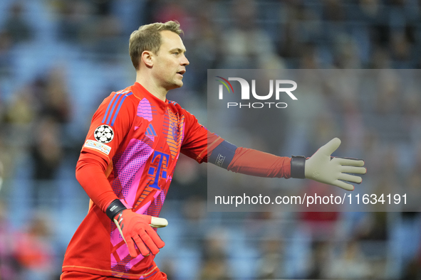 Manuel Neuer goalkeeper of Bayern Munich and Germany during the UEFA Champions League 2024/25 League Phase MD2 match between Aston Villa FC...