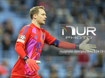 Manuel Neuer goalkeeper of Bayern Munich and Germany during the UEFA Champions League 2024/25 League Phase MD2 match between Aston Villa FC...