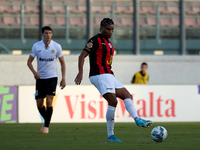 Mayron Marques Barbosa da Rocha of Hamrun Spartans is in action during the Malta 360 Sports Premier League soccer match between Hamrun Spart...