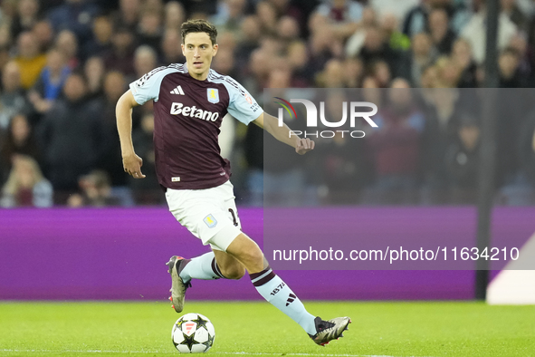 Pau Torres centre-back of Aston Villa and Spain during the UEFA Champions League 2024/25 League Phase MD2 match between Aston Villa FC and F...