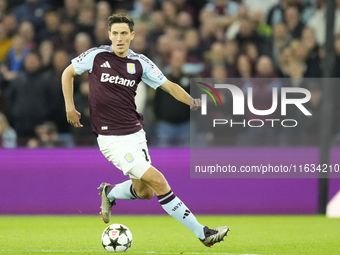 Pau Torres centre-back of Aston Villa and Spain during the UEFA Champions League 2024/25 League Phase MD2 match between Aston Villa FC and F...