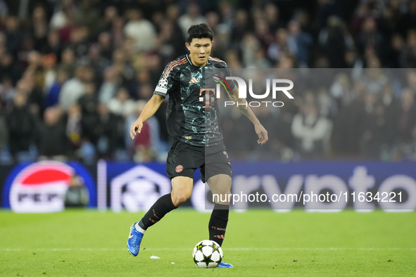 Min-jae Kim centre-back of Bayern Munich and Korea South during the UEFA Champions League 2024/25 League Phase MD2 match between Aston Villa...