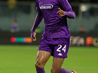 Amir Richardson of ACF Fiorentina controls the ball during  the Conference League match between ACF Fiorentina and The New Saints, on Octobe...