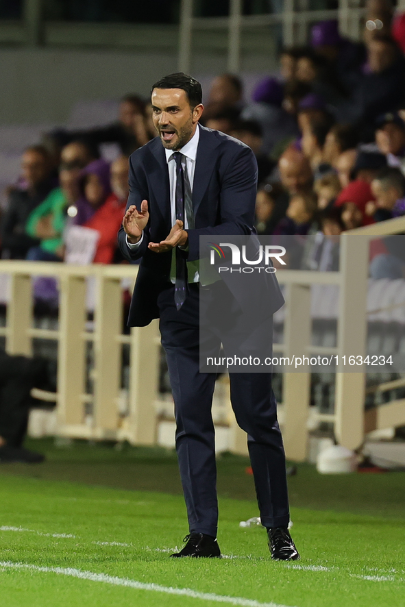 Head Coach Raffaele Palladino of ACF Fiorentina during  the Conference League match between ACF Fiorentina and The New Saints, on October 3...