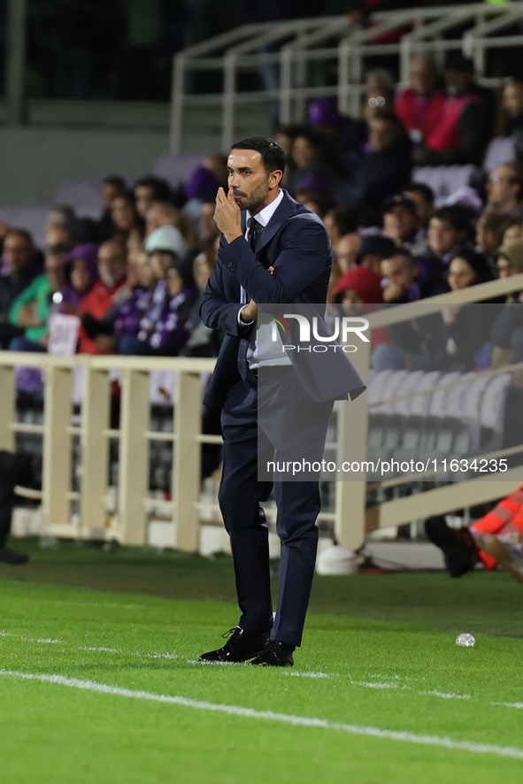 Head Coach Raffaele Palladino of ACF Fiorentina during  the Conference League match between ACF Fiorentina and The New Saints, on October 3...