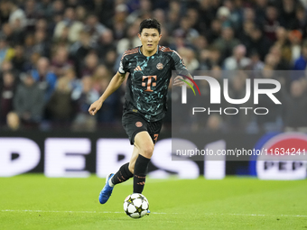 Min-jae Kim centre-back of Bayern Munich and Korea South during the UEFA Champions League 2024/25 League Phase MD2 match between Aston Villa...