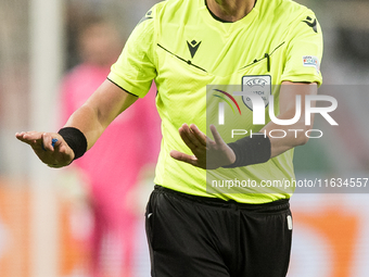 Referee Luca Pairetto during UEFA Conference League match Legia Warsaw vs Real Betis in Warsaw Poland on 3 October 2024. (