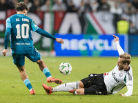 Abdessamad Ezzalzouli , Rafal Augustyniak  during UEFA Conference League match Legia Warsaw vs Real Betis in Warsaw Poland on 3 October 2024...