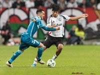 Juanmi , Maxi Oyedele  during UEFA Conference League match Legia Warsaw vs Real Betis in Warsaw Poland on 3 October 2024. (