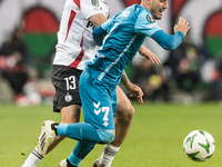 Pawel Wszolek , Juanmi  during UEFA Conference League match Legia Warsaw vs Real Betis in Warsaw Poland on 3 October 2024. (