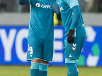 Ezequiel Avila , Vitor Roque  during UEFA Conference League match Legia Warsaw vs Real Betis in Warsaw Poland on 3 October 2024. (