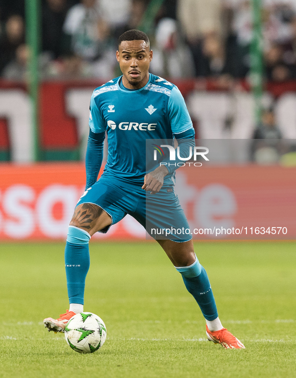 Natan  during UEFA Conference League match Legia Warsaw vs Real Betis in Warsaw Poland on 3 October 2024. 