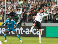 Nobel Mendy , Tomas Pekhart  during UEFA Conference League match Legia Warsaw vs Real Betis in Warsaw Poland on 3 October 2024. (