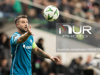 Aitor Ruibal  during UEFA Conference League match Legia Warsaw vs Real Betis in Warsaw Poland on 3 October 2024. (