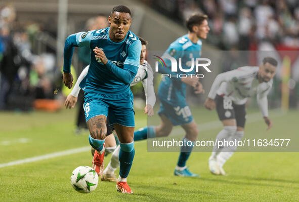 Natan  during UEFA Conference League match Legia Warsaw vs Real Betis in Warsaw Poland on 3 October 2024. 