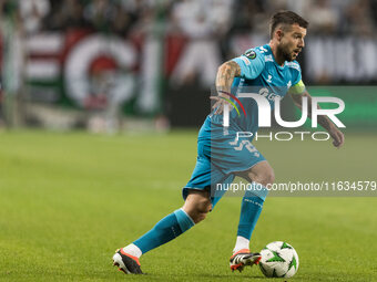 Aitor Ruibal  during UEFA Conference League match Legia Warsaw vs Real Betis in Warsaw Poland on 3 October 2024. (