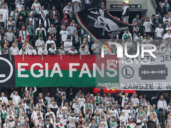 Legia fans during UEFA Conference League match Legia Warsaw vs Real Betis in Warsaw Poland on 3 October 2024. (