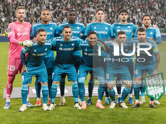 Team Betis during UEFA Conference League match Legia Warsaw vs Real Betis in Warsaw Poland on 3 October 2024. (