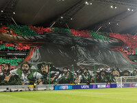 Legia fans during UEFA Conference League match Legia Warsaw vs Real Betis in Warsaw Poland on 3 October 2024. (