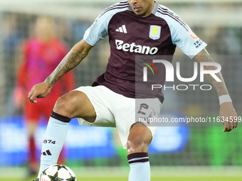 Konrad Laimer central midfield of Bayern Munich and Austria during the UEFA Champions League 2024/25 League Phase MD2 match between Aston Vi...