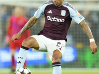 Konrad Laimer central midfield of Bayern Munich and Austria during the UEFA Champions League 2024/25 League Phase MD2 match between Aston Vi...