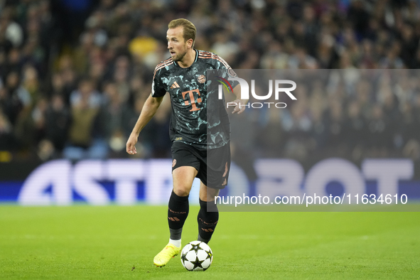 Harry Kane centre-forward of Bayern Munich and England during the UEFA Champions League 2024/25 League Phase MD2 match between Aston Villa F...