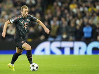 Harry Kane centre-forward of Bayern Munich and England during the UEFA Champions League 2024/25 League Phase MD2 match between Aston Villa F...