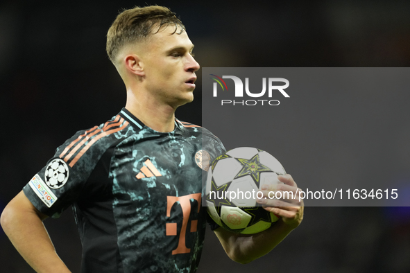 Joshua Kimmich central midfield of Bayern Munich and Germany during the UEFA Champions League 2024/25 League Phase MD2 match between Aston V...