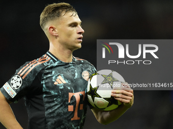 Joshua Kimmich central midfield of Bayern Munich and Germany during the UEFA Champions League 2024/25 League Phase MD2 match between Aston V...