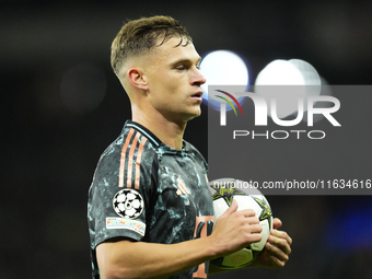 Joshua Kimmich central midfield of Bayern Munich and Germany during the UEFA Champions League 2024/25 League Phase MD2 match between Aston V...