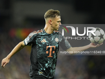 Joshua Kimmich central midfield of Bayern Munich and Germany during the UEFA Champions League 2024/25 League Phase MD2 match between Aston V...