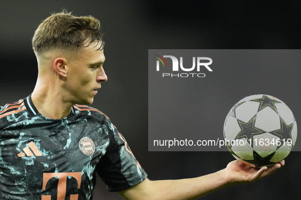 Joshua Kimmich central midfield of Bayern Munich and Germany during the UEFA Champions League 2024/25 League Phase MD2 match between Aston V...