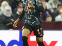 Michael Olise right winger of Bayern Munich and France during the UEFA Champions League 2024/25 League Phase MD2 match between Aston Villa F...