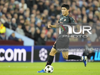 Min-jae Kim centre-back of Bayern Munich and Korea South during the UEFA Champions League 2024/25 League Phase MD2 match between Aston Villa...