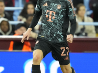 Konrad Laimer central midfield of Bayern Munich and Austria during the UEFA Champions League 2024/25 League Phase MD2 match between Aston Vi...