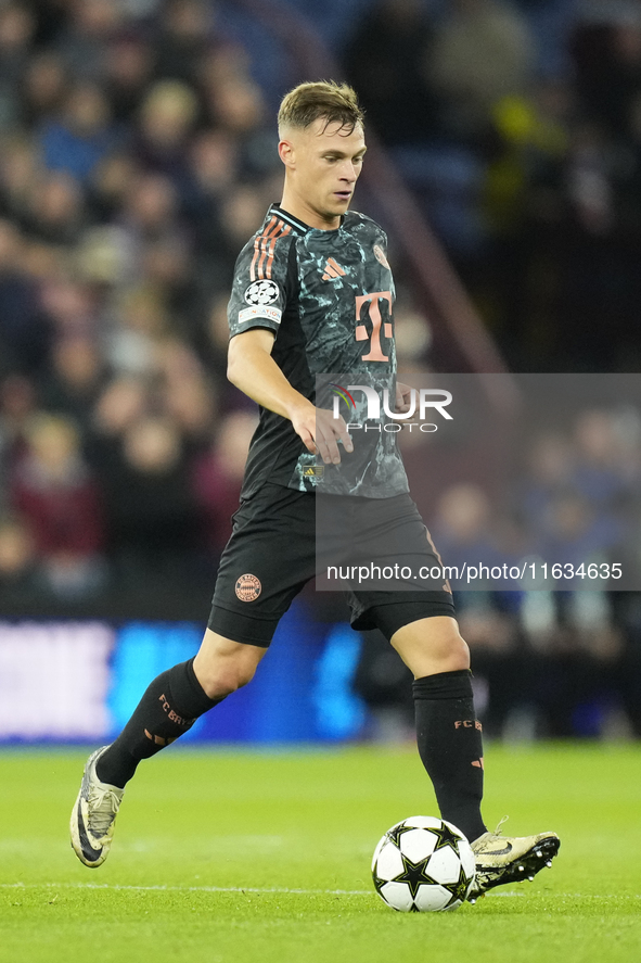 Joshua Kimmich central midfield of Bayern Munich and Germany during the UEFA Champions League 2024/25 League Phase MD2 match between Aston V...