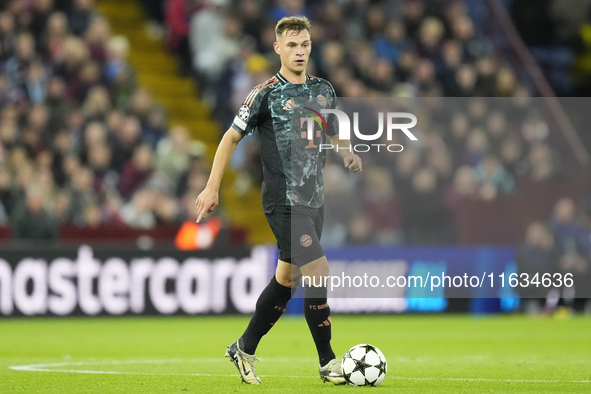 Joshua Kimmich central midfield of Bayern Munich and Germany during the UEFA Champions League 2024/25 League Phase MD2 match between Aston V...