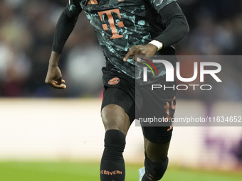 Alphonso Davies left-back of Bayern Munich and Canada during the UEFA Champions League 2024/25 League Phase MD2 match between Aston Villa FC...