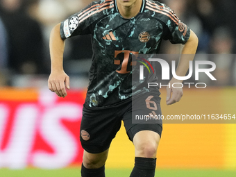 Joshua Kimmich central midfield of Bayern Munich and Germany during the UEFA Champions League 2024/25 League Phase MD2 match between Aston V...