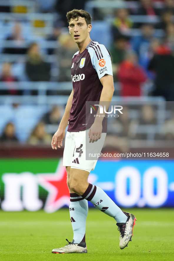 Pau Torres centre-back of Aston Villa and Spain during the UEFA Champions League 2024/25 League Phase MD2 match between Aston Villa FC and F...