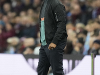 Vincent Kompany head coach of Bayern Munich gives instructions during the UEFA Champions League 2024/25 League Phase MD2 match between Aston...