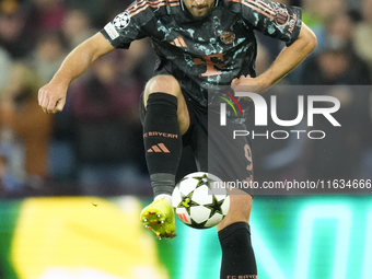 Harry Kane centre-forward of Bayern Munich and England during the UEFA Champions League 2024/25 League Phase MD2 match between Aston Villa F...